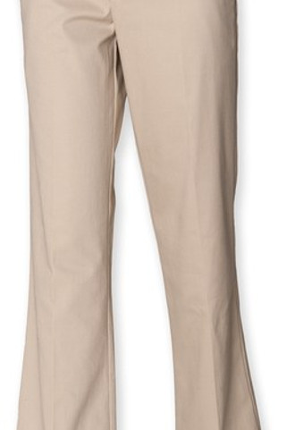 Henbury H641 - Womens Classic Flat Front Chino Trousers