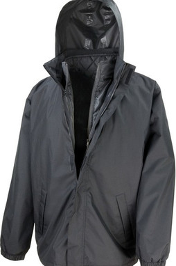 Result R215X - 3 IN 1 JACKET WITH QUILTED BODYWARMER