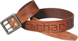 Carhartt CARA2217 - Carhartt Heritage Brown Leather Belt with Double Prong Buckle