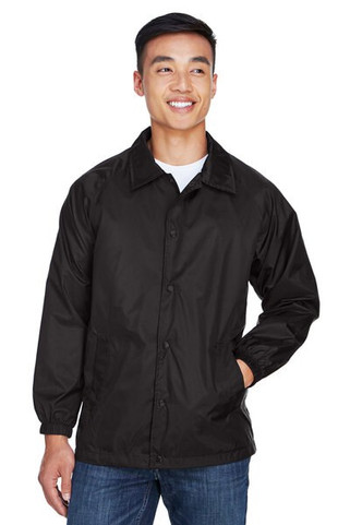 Harriton M775 - All-Weather Nylon Taffeta Staff Jacket with Jersey Lining
