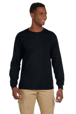 Gildan G241 - Ultra Cotton® 6 oz. Long-Sleeve Pocket T-Shirt