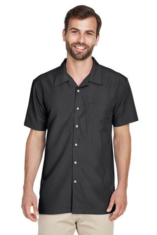 Harriton M560 - Mens Barbados Textured Camp Shirt
