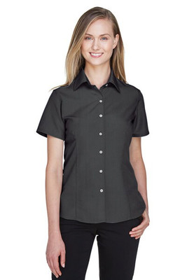 Harriton M560W - Ladies Barbados Textured Camp Shirt