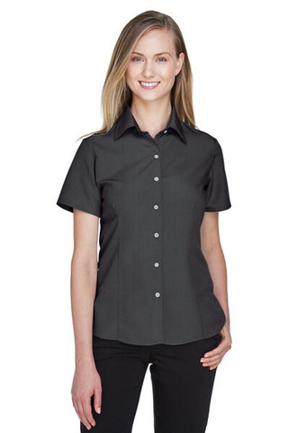 Harriton M560W - Ladies Barbados Textured Camp Shirt