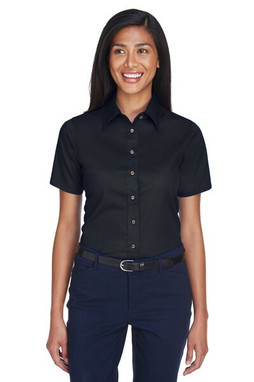 Harriton M500SW - Chemise Femme Twill Anti-Taches et Anti-Froissement