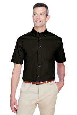 Harriton M500S - Chemise en sergé à manches courtes Easy Blend, anti-taches