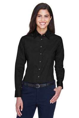 Harriton M500W - Camisa Twill Mujer Antimanchas y Antirrugas