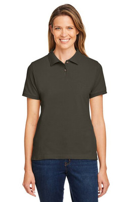 Harriton M200W - Ladies 6 oz. Ringspun Cotton Piqué Short-Sleeve Polo