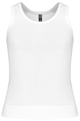 Kariban K362 - Cotton Racerback Girls' Vest with Ribbed Finish