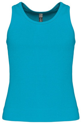 Kariban K362 - Cotton Racerback Girls' Vest with Ribbed Finish
