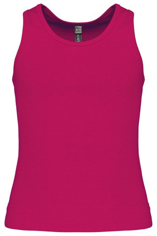 Kariban K362 - Cotton Racerback Girls Vest with Ribbed Finish