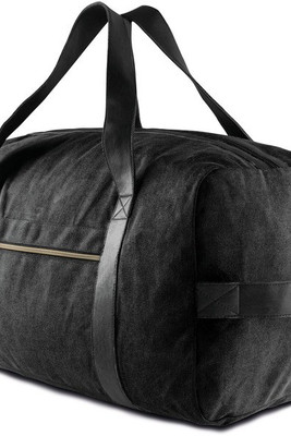 Kimood KI0603 - Sac de Voyage en Toile Vintage avec Détails en Laiton