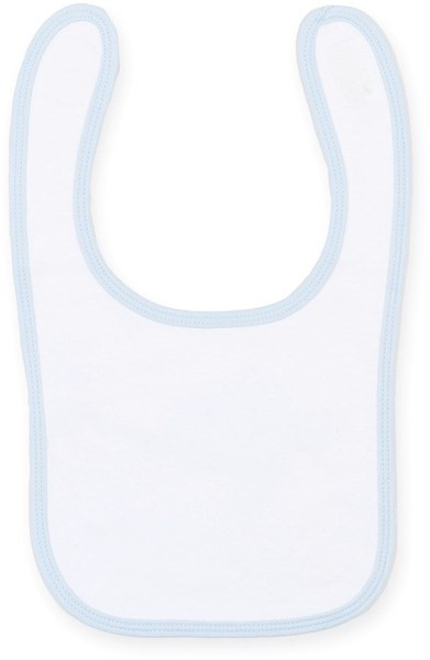 Larkwood LW082 - Soft Cotton Baby Bib with Velcro Closure