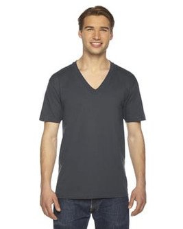 American Apparel 2456 - Unisex Fine Jersey Short-Sleeve V-Neck