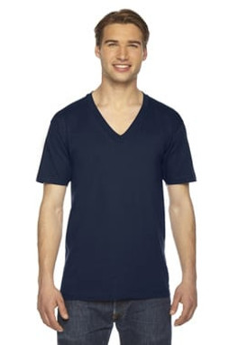American Apparel 2456 - Unisex Fine Jersey Short-Sleeve V-Neck