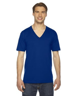 American Apparel 2456 - Unisex Fine Jersey Short-Sleeve V-Neck