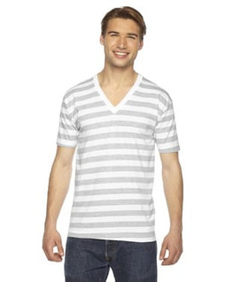 American Apparel 2456 - Unisex Fine Jersey Short-Sleeve V-Neck
