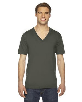 American Apparel 2456 - Unisex Fine Jersey Short-Sleeve V-Neck