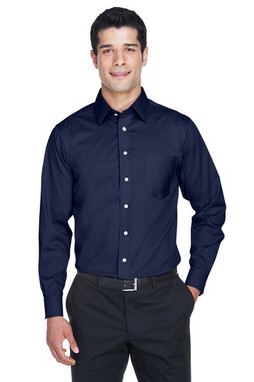 Devon & Jones DG530T - Mens Tall Crown Collection Solid Long-Sleeve Stretch Twill