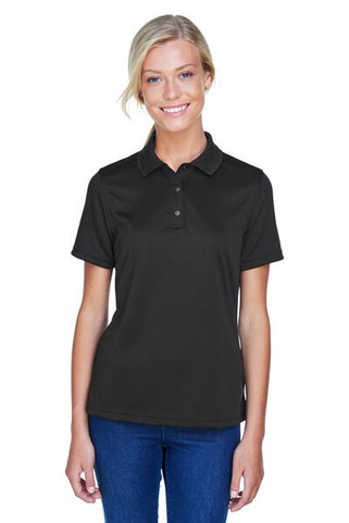 Harriton M345W - Polo Performance Féminin à Plis et Col Tricot