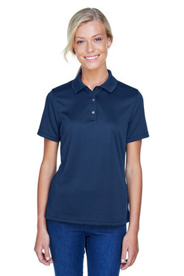 Harriton M345W - Polo Performance Féminin à Plis et Col Tricot