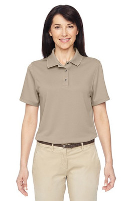 Harriton M345W - Polo Performance Féminin à Plis et Col Tricot