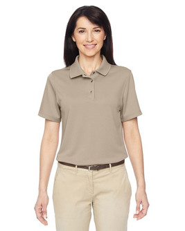 Harriton M345W - Polo Performance Féminin à Plis et Col Tricot