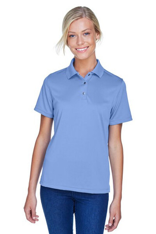 Harriton M345W - Polo Performance Féminin à Plis et Col Tricot