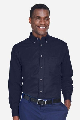 Harriton M500T - Men's Tall Easy Blend Long-Sleeve Twill