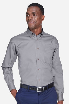 Harriton M500T - Men's Tall Easy Blend Long-Sleeve Twill
