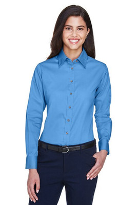 Harriton M500W - Chemise Femme Twill Anti-Taches et Anti-Froissement