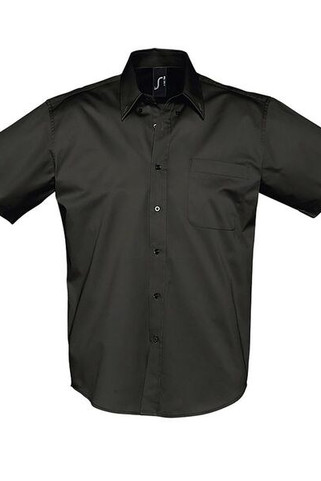 SOLS 16080 - Brooklyn Chemise Homme En Twill De Coton Manches Courtes