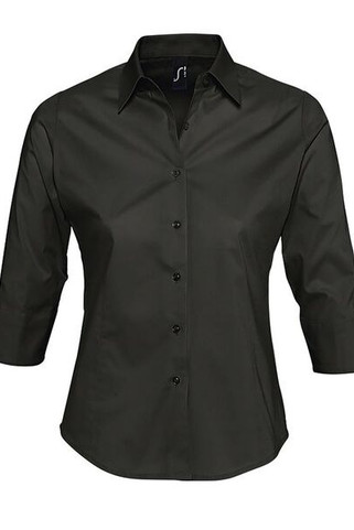 SOLS 17010 - Effect Camicia Donna Stretch Manica 3/4