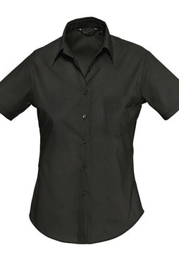 SOLS 16070 - Damen Popeline Bluse Kurzarm Escape