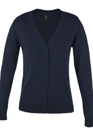 SOLS 90012 - Златен дамски плетен кардиган с V-образно деколте