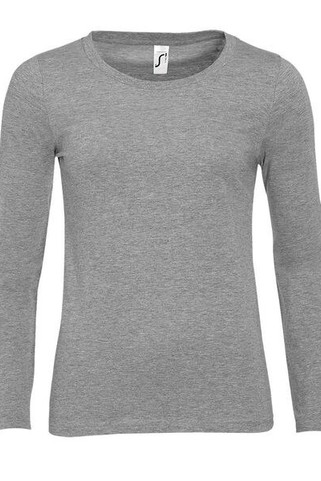SOLS 11425 - Womens Round Collar Long Sleeve T-Shirt Majestic