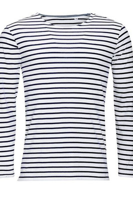 SOL'S 01402 - MARINE MEN Long Sleeve Striped T Shirt