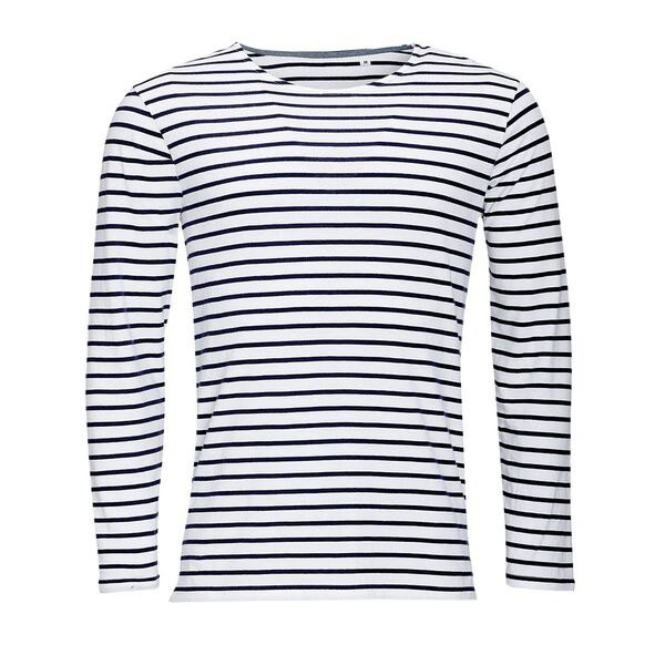 SOL'S 01402 - MARINE MEN Long Sleeve Striped T Shirt