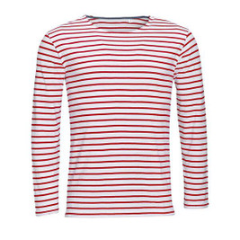 SOL'S 01402 - MARINE MEN Long Sleeve Striped T Shirt