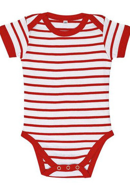 SOLS 01401 - Weicher Babybody mit Streifenmuster aus Baumwolle