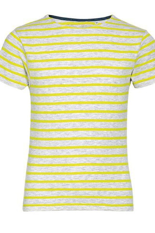 SOLS 01400 - Barn med rund hals och randig T-shirt Miles