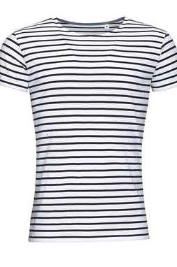 SOLS 01398 - MILES MEN Round Neck Striped T Shirt