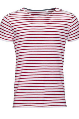 SOLS 01398 - MILES MEN Round Neck Striped T Shirt