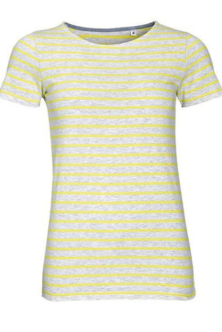 SOLS 01399 - MILES WOMEN Round Neck Striped T Shirt