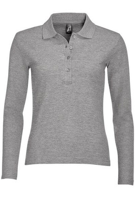 SOL'S 11317 - Damen Poloshirt Langarm Podium