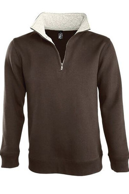 SOLS 47300 - SCOTT Mens Trucker Neck Sweatshirt (1/4 Zip)