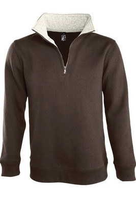 SOL'S 47300 - SCOTT Men's Trucker Neck Sweatshirt (1/4 Zip)