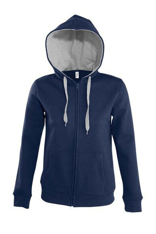 SOLS 47100 - SOUL WOMEN Contrasted Jacket With Lined Hood