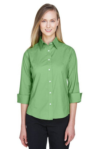 Devon & Jones DP625W - Ladies Three-Quarter Sleeve Stretch Poplin Blouse