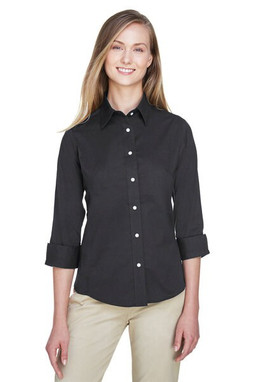 Devon & Jones DP625W - Ladies Three-Quarter Sleeve Stretch Poplin Blouse